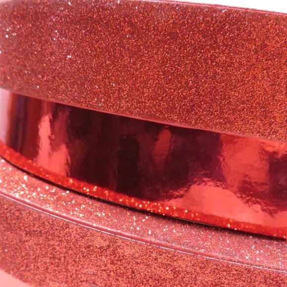 Gift Boxes (2) Glittered Top Metallic bottom (fits one inside the other) - Picture 3 of 7